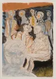 Der alte Mann und das Meer by Max Gubler, mixed media, sold Mar 2023