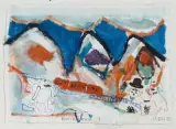 Pontresina by Hans Schärer, 1994, mixed media, sold Mar 2023