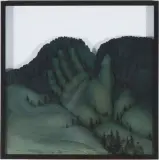 Die Geborgenheit in einer Landschaft by Martin Schwarz, 1973, mixed media, sold Mar 2023