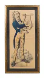 lute player #153 by Published by C. Burckardt, circa 1880, acrylic panel, sold Apr 2023