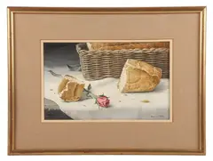 DE artist by Reynolds Thomas, acrylic on board, sold Jul 2025