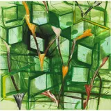 In the Green by Christopher Brown, 1999, etching and spit bite aquatints in colors, sold Aug 2022