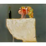 Untitled by Konstantin Totibadze, oil on canvas, sold Aug 2022