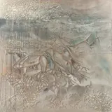 Melt Water by Danae Mattes, 2014, mixed media on canvas, sold Aug 2022