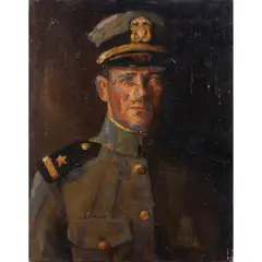 Untitled by Karl Schmidt, oil on canvas (laid down on board), sold Aug 2022