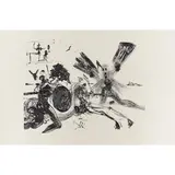 Face in the Windmill by Salvador Dalí, 1965, lithograph, sold Aug 2022