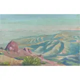 Devil's Pulpit by Charles Francis Adams, oil on canvasboard, sold Aug 2022