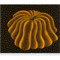 Napping Pumpkin by Yayoi Kusama, 1993, screenprint, sold Sep 2022
