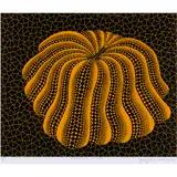 Napping Pumpkin by Yayoi Kusama, 1993, screenprint, sold Sep 2022