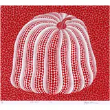 Red Colored Pumpkin by Yayoi Kusama, 1994, screenprint, sold Sep 2022