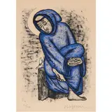 St. Francis with Birds by Beniamino Bufano, 1970, lithograph in colors, sold Sep 2022