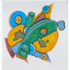 The Clock by Elizabeth Murray, 1993, screenprint, sold Sep 2022