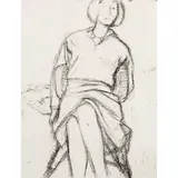 #24" from "Portfolio of 41 Etchings by Richard Diebenkorn, 1965, etching, sold Sep 2022