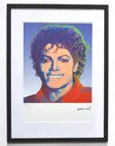 (École américaine "Michael Jackson by Andy Warhol, lithograph, sold Mar 2021