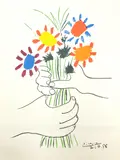 (École d'espagnol) by Pablo Picasso, lithograph, sold Mar 2021