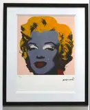 (École américaine) "Marilyn Monroe by Andy Warhol, lithograph, sold Mar 2021