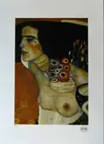 (École autrichienne) by Gustav Klimt, lithograph, sold Mar 2021