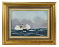 Before Dark by Robert Oliver, circa 1990, oil on canvas, sold Apr 2025