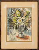 Still Life of Bouquet by Thelma Frazier Winter, 1972, Gouache on Paper, sold Jun 2024