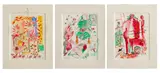 Splinter Chain Conversations by Eva Bouzard-Hui, Mixed Media on Wood Blocks, sold Jun 2024