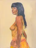 Nude Female by Penny Purpura, Oil on Canvas, sold Jun 2024