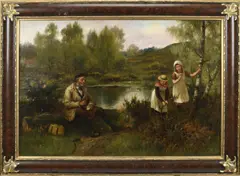 Untitled by James Hardy, oil on canvas, sold Sep 2023