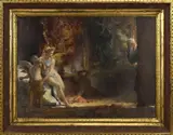 Untitled by Jan Boleslaw Czedekowski, oil on masonite, sold Sep 2023