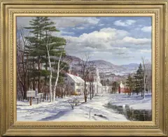 Untitled by Carl Wuermer, oil on canvas, sold Nov 2023
