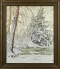 Untitled by Walter Launt Palmer, pastel on paper, sold Nov 2023