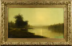 Untitled by John William Casilear, oil on canvas, sold Nov 2023