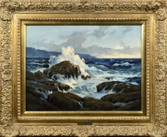 Untitled by Frederick Judd Waugh, oil on canvas, sold Nov 2023