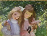 Untitled by Charles Courtney Curran, oil on canvas, sold Nov 2023
