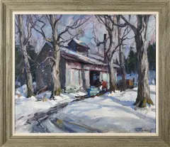 Untitled by An exceptional Emile Gruppe, oil on canvas, sold Mar 2024