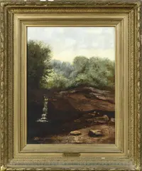 Untitled by William T. Robinson, oil on canvas, sold Mar 2024