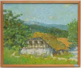 Bauernhaus in Wiedlisbach by Ernst Alfred Bohner, oil on canvas, offered Mar 2023