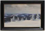 Jura im Schnee by Joseph Keiser, oil on canvas, sold Mar 2023
