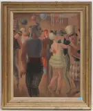 Der Maskenball, um 1920 by Jakob Ritzmann, oil on canvas, sold Mar 2023