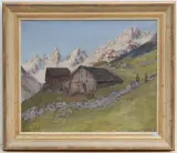 Das Wassental mit Blick gegen die Fünffingerstöck, 1919 by Jakob Wyss, oil on canvas, offered Mar 2023
