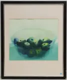 Früchtestillleben by Hans Ruedi Sieber, watercolor, sold Mar 2023