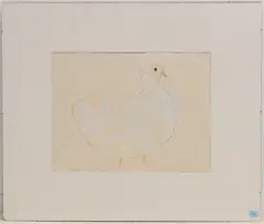Taube by Carlotta Stocker, 1965, pastel, sold Mar 2023