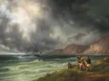 Der Schiffbruch by Giuseppe Canella, 1836, oil on canvas, offered Dec 2022