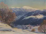 Feldberg-Blick von Schauinsland by Karl Hauptmann, 1931, oil on board, sold Dec 2022