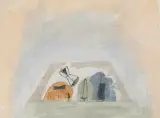 Nostalgia de la Luz by Juan Manuel De la Rosa, 1997, tempera, offered Dec 2022