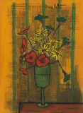 Fleurs dans un vase by Bernard Buffet, gouache, offered Dec 2022