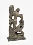 One century smites another by Saint Clair Cemin, 1999, bronze, sold Dec 2022