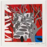 Trees by Bruce McLean, 2005, collage, offered Dec 2022