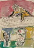 Ohne Titel by Alois Mosbacher, 1983, watercolor, offered Dec 2022
