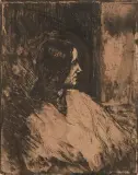 Profil by Emil Nolde, 1905, etching, sold Dec 2022