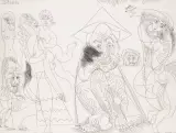 Homme au chapeau by Pablo Picasso, 1968, etching, sold Dec 2022