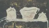 Vaisselle by Antoni Tàpies, 1984, pencil, sold Dec 2022